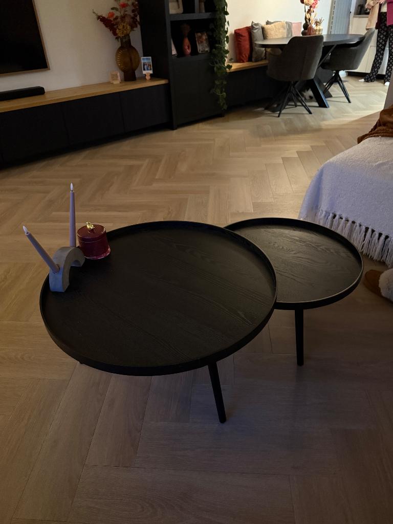 Bijzettafels Woood Mesa, Rond, Zo goed als nieuw, 75 cm of meer, Hout