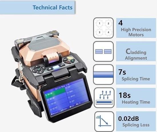 QIIRUN Fiber Optic Fusion Splicer 6481B, Ophalen of Verzenden, Nieuw, Overige typen