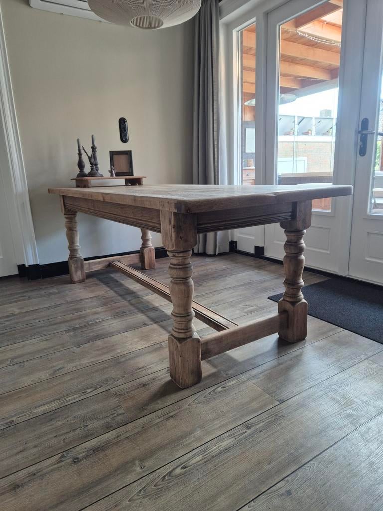 Kloostertafel | Baslustertafel | eettafel | 220 x 85, Ophalen