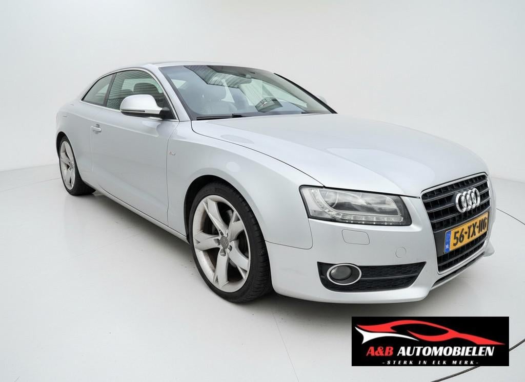 Audi A5 Coupé 3.2 FSI S-LINE KETTING HOORBAAR RIJDBAAR, 4 stoelen, Bedrijf, 1470 kg, Zilver of Grijs