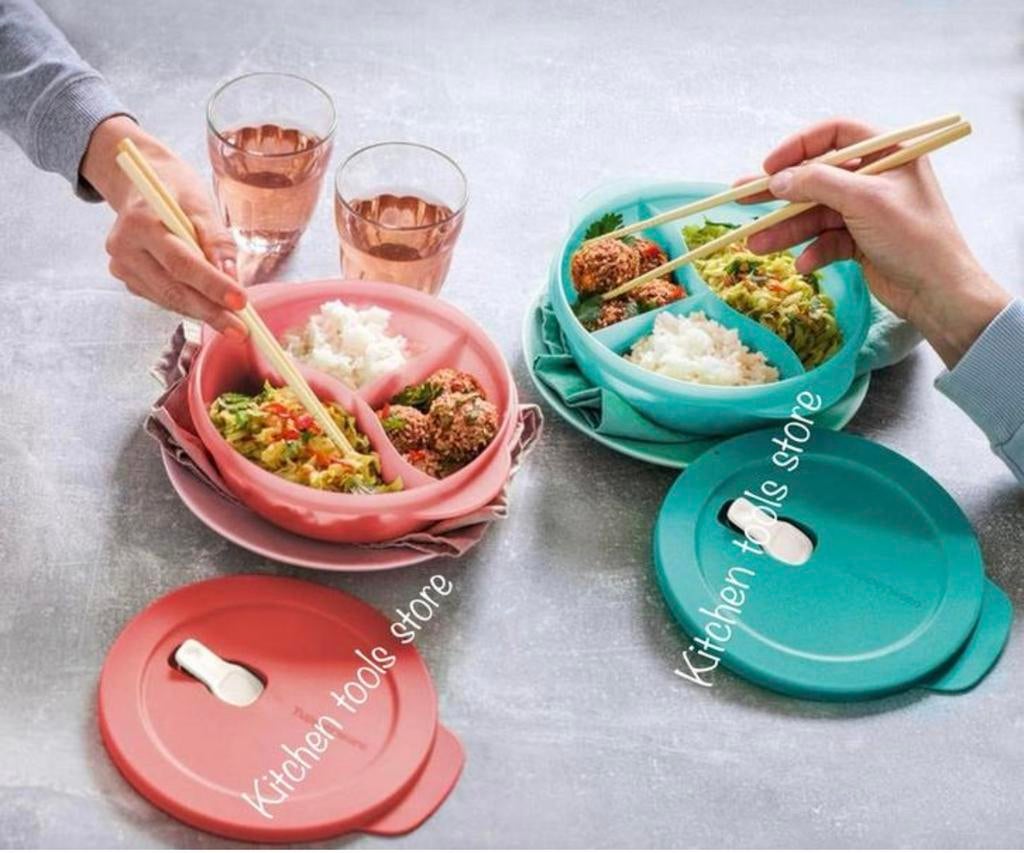 Tupperware 900ml crystalwave magnetronbak vakjesbord trommel, Ophalen of Verzenden, Nieuw, Bak of Kom