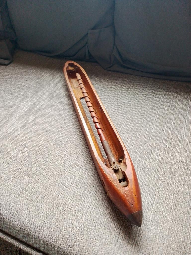 Vintage Houten Weefspoel / Schietspoel, Ophalen of Verzenden, Gebruikt, Overige typen