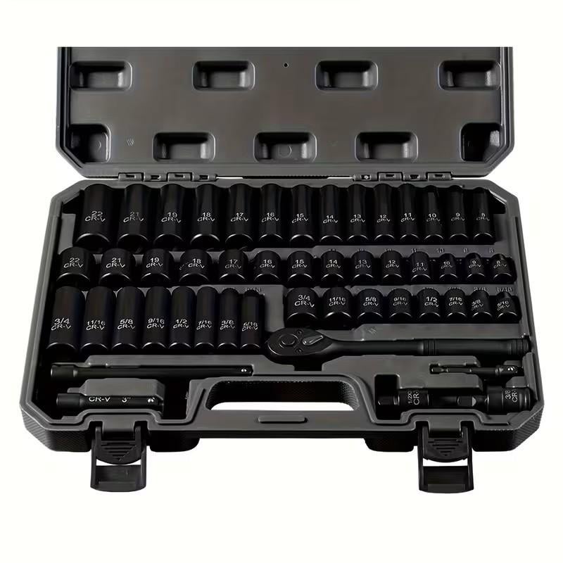 3/8" 50 delige Dopsleutel Set, Ophalen of Verzenden, Nieuw