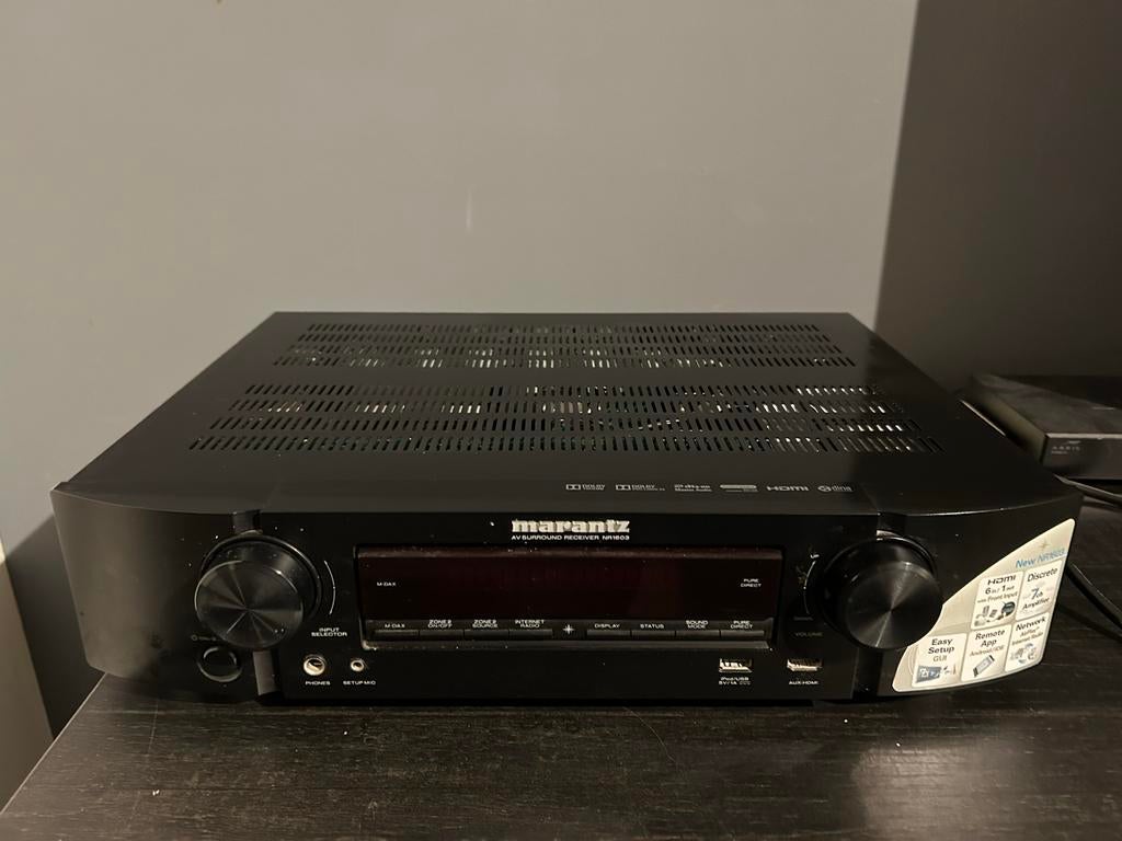 Marantz NR1603 AV Receiver - Slanke 7.1 Home Cinema, Marantz, Gebruikt, Ophalen of Verzenden, 60 tot 120 watt
