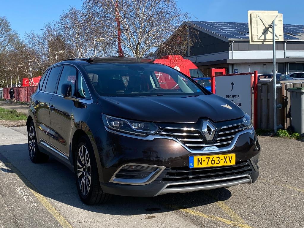 Renault Espace 1.6 Tce Initiale Automaat Bj 2016 Bruin Nap, Auto's, Automaat, 1618 cc, Euro 6, 4 cilinders