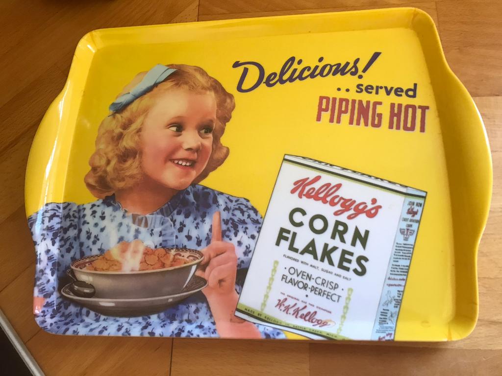 Kelloggs dienblad, Ophalen, Zo goed als nieuw, Rechthoekig, Kunststof