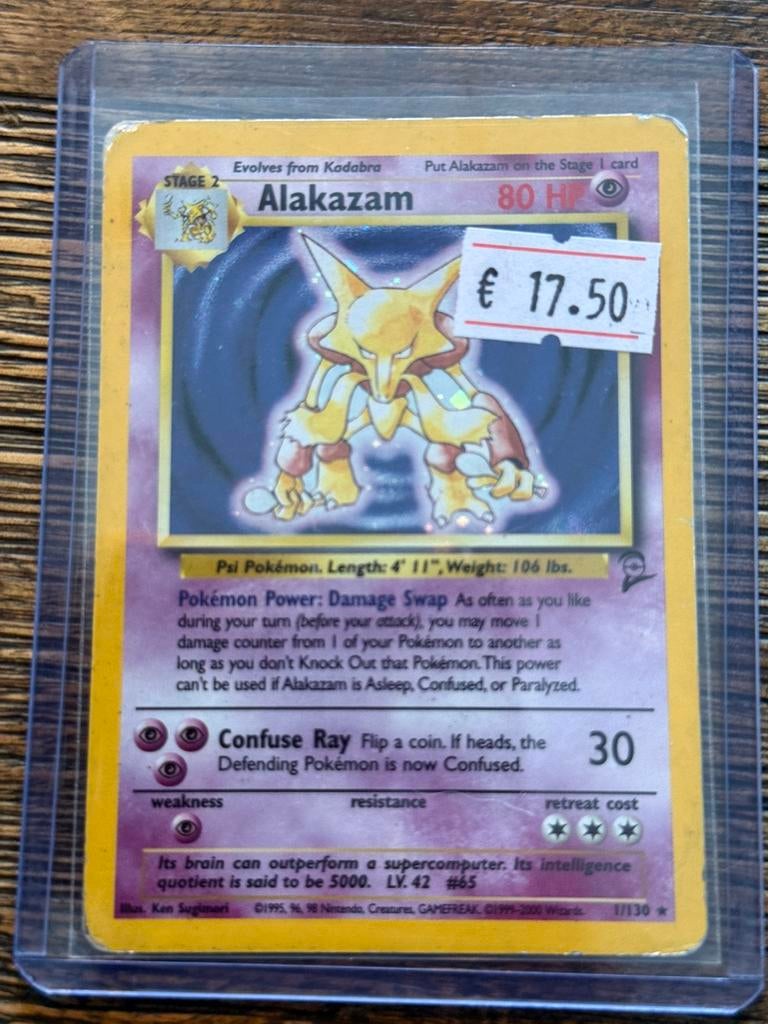 Alakazam 1/130 holo, Ophalen of Verzenden, Zo goed als nieuw