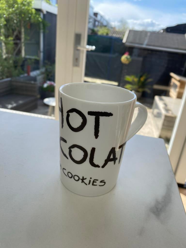 Riviera Maison mok 'Hot chocolate with cookies', Overige typen, Nieuw, Ophalen of Verzenden, Steen/keramiek