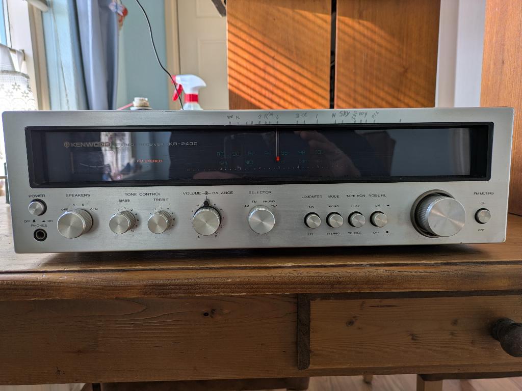 Tuner versterker Kenwood KR-2400, Ophalen, Gebruikt, Minder dan 60 watt, Overige merken