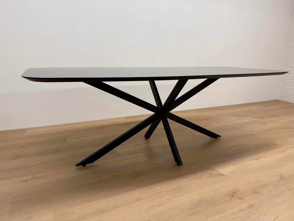 Deens ovale eettafel HPL 200x100 - 10% korting, Huis en Inrichting, Tafels | Eettafels, 100 tot 150 cm, 200 cm of meer, Ophalen of Verzenden