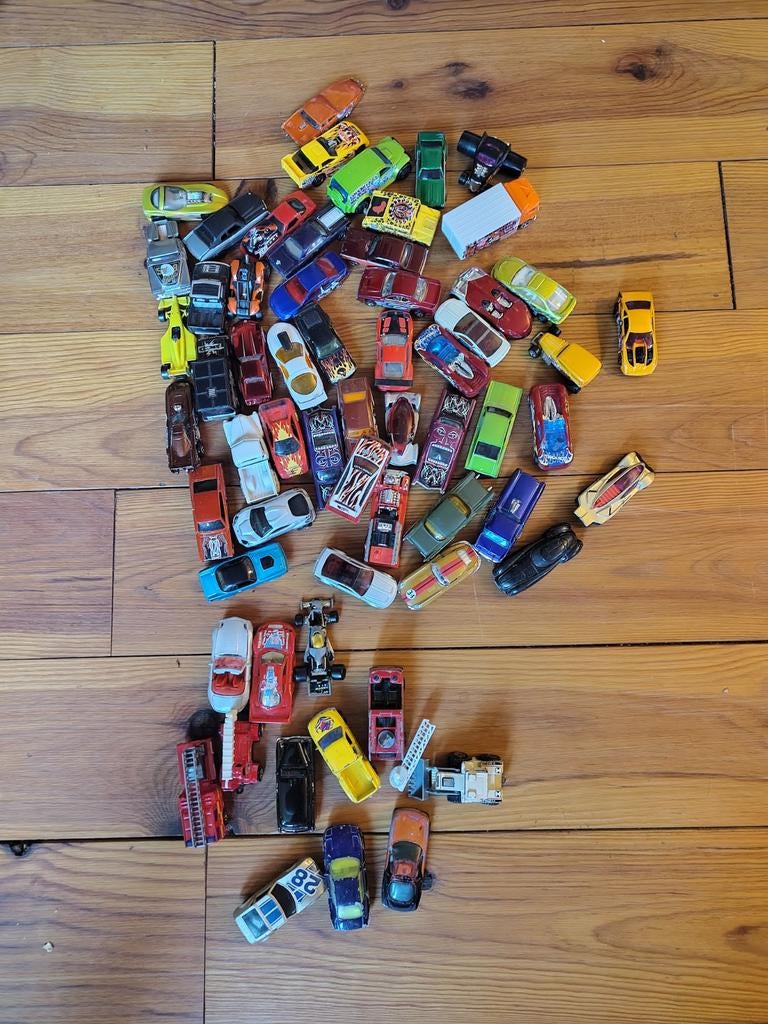 Partij speelgoedautootjes: Hot Wheels, Matchbox, Majorette, Ophalen of Verzenden, Gebruikt