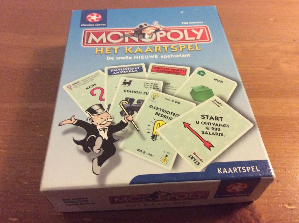 Monopoly, het kaartspel. Winning moves, Vijf spelers of meer, Ophalen of Verzenden, Winning Moves