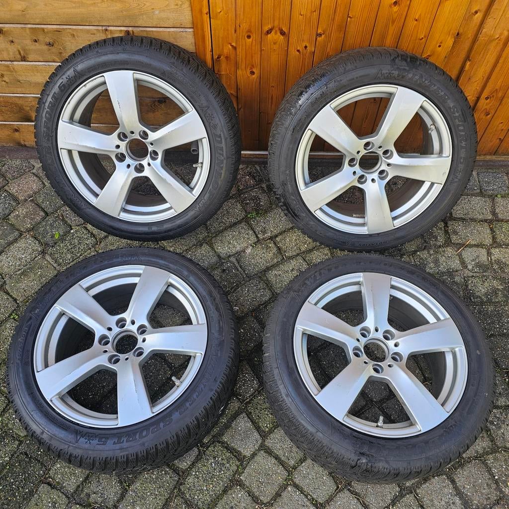 17 inch velgen steek 5x112 met goede banden 245/45-17, Auto-onderdelen, Banden en Velgen, Ophalen, Banden en Velgen, 17 inch, Personenwagen