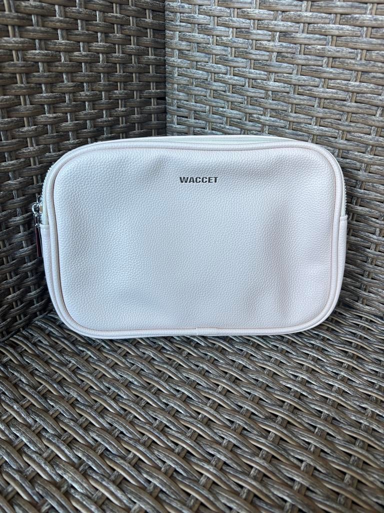 Waccet crossbody, Ophalen of Verzenden, Zo goed als nieuw, Beige, Schoudertasje