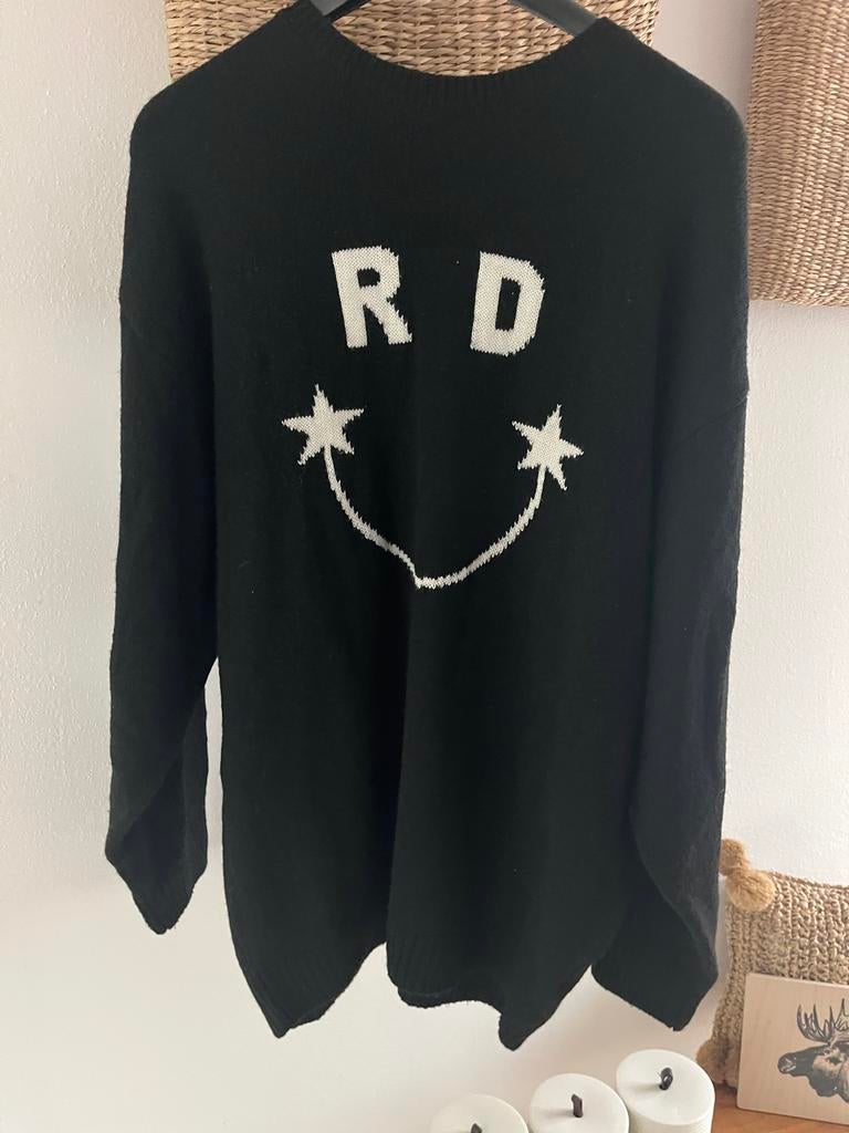 Pikzwarte trui Refined maat M (nw 149), Ophalen of Verzenden, Zo goed als nieuw, Maat 38/40 (M), Zwart