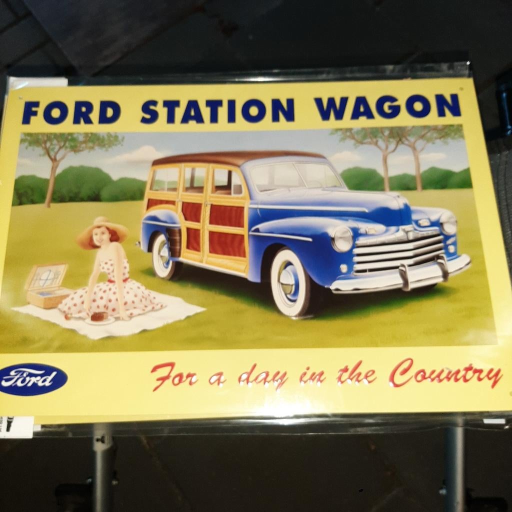 Reclame plaat Ford., Verzamelen, Ophalen of Verzenden, Nieuw, Auto's