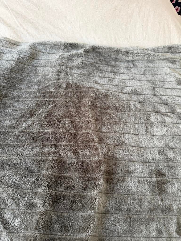 Grijs plaid 150x200, Ophalen of Verzenden, Gebruikt