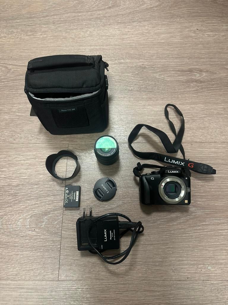 Panasonic Lumix G3 + lens+tas+oplader+2 batterijen+zonnekap, Compact, Ophalen of Verzenden, Zo goed als nieuw, 16 Megapixel