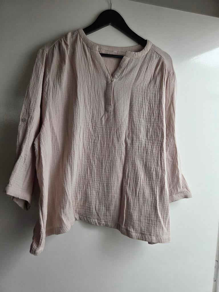 Hema mousseline blouse beige XL, Kleding | Dames, Ophalen of Verzenden