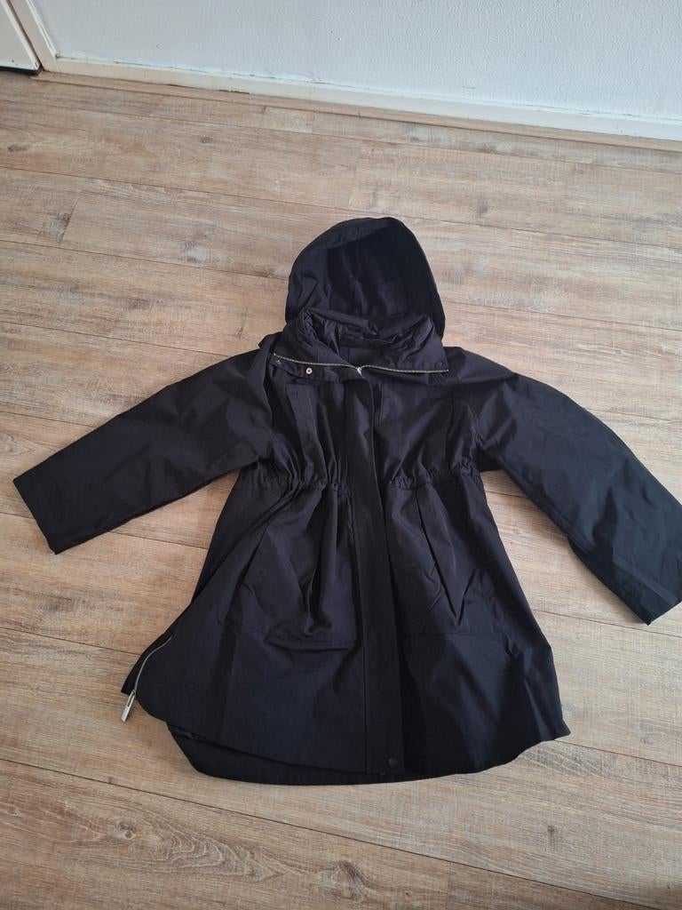 NIEUW jas maat M met capouchon, Kleding | Dames, Jassen | Zomer, Nieuw, Maat 38/40 (M), Zwart, Ophalen of Verzenden