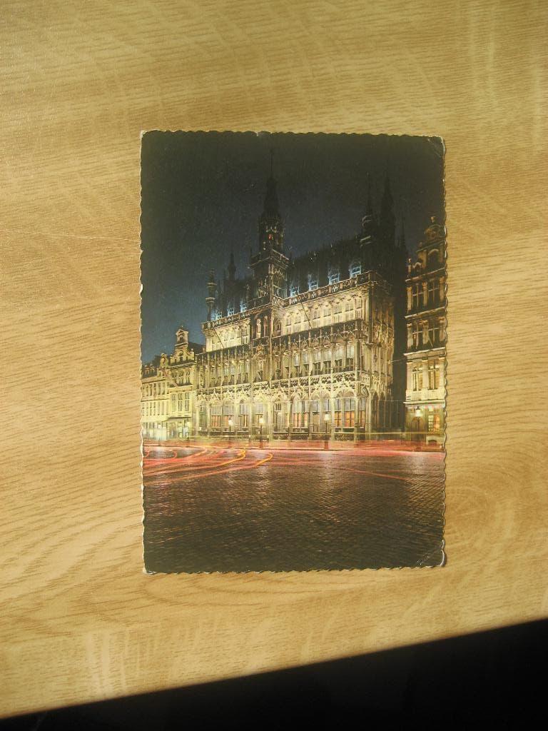 Gelopen fotokaart Brussel grote markt broodhuis., Ophalen of Verzenden, 1960 tot 1980, Gelopen, België en Luxemburg