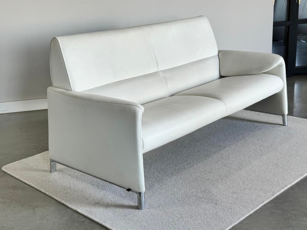 Leolux Felizia 2,5-zits Bank–Hoge Rug–Leer –185 cm | Design, Leolux, Leolux, Driepersoons, Ophalen of Verzenden