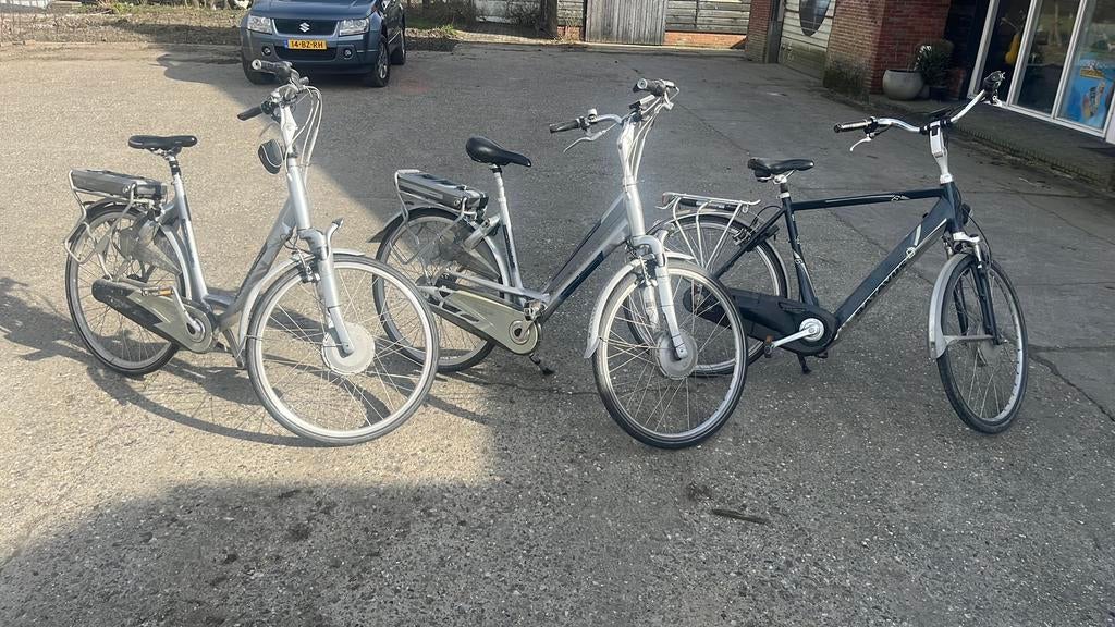 2 elektrische fietsen - ook los te koop, Fietsen en Brommers, Elektrische fietsen, Ophalen, Gebruikt, Batavus, 51 tot 55 cm