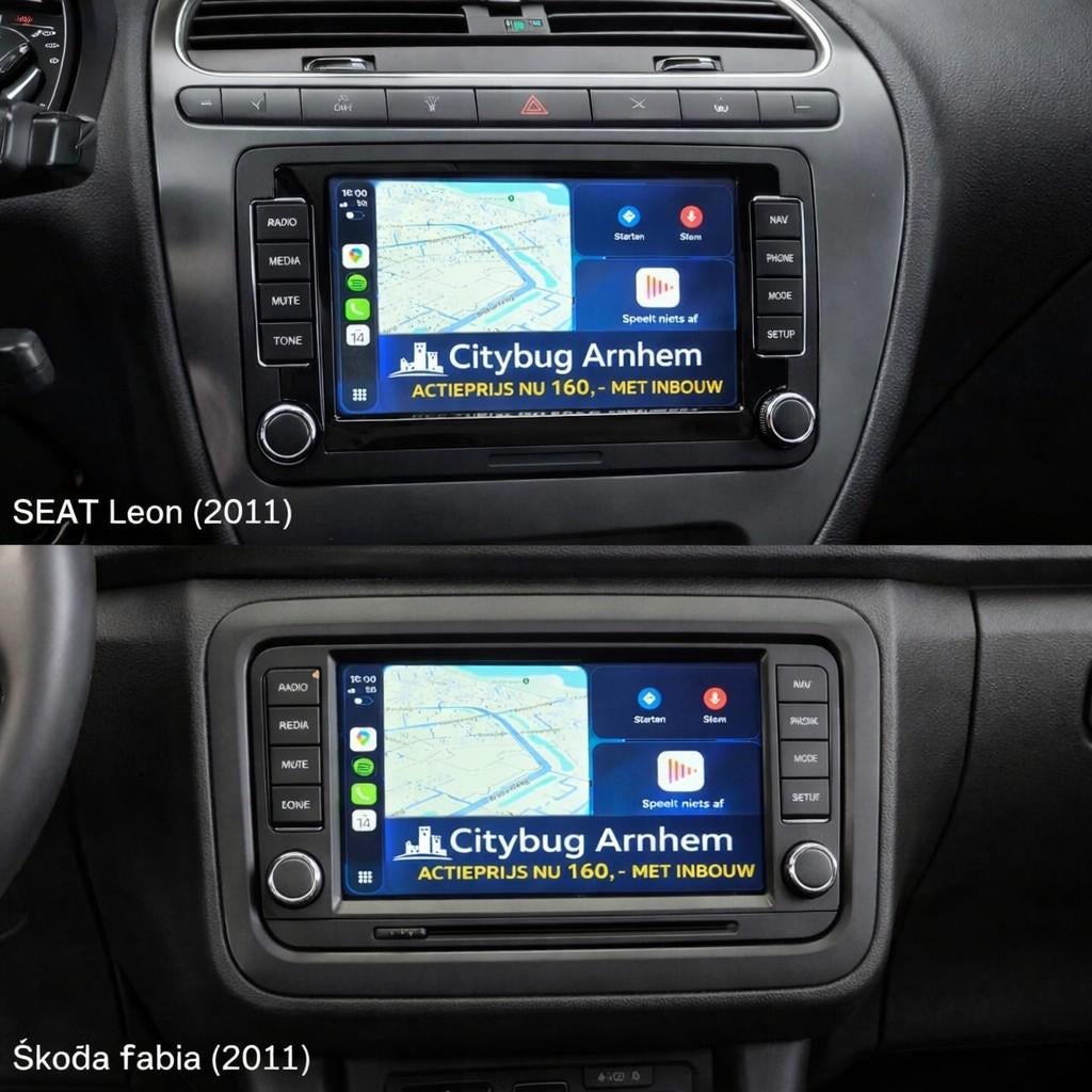Carplay Seat Leon / Skoda Fabia vanaf 2010 tot 2013, Auto diversen, Autoradio's, Ophalen of Verzenden, Nieuw