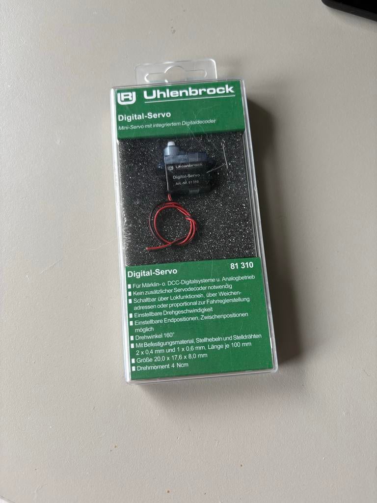 Uhlenbrock Digital-Servo 81310 met decoder, Hobby en Vrije tijd, Ophalen of Verzenden, Nieuw, 1:144 of kleiner
