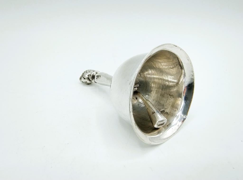 Zilveren miniatuur, tafelbel, Friesland, 19e eeuws, Antiek en Kunst, Verzenden, Zilver