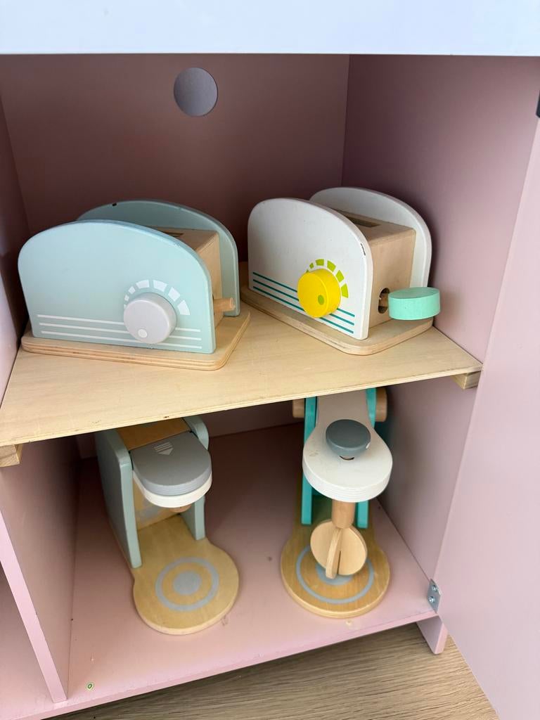 Little Dutch Keukentje & Coffee Corner met accessoires, Ophalen, Gebruikt, Hout, Speelkeuken