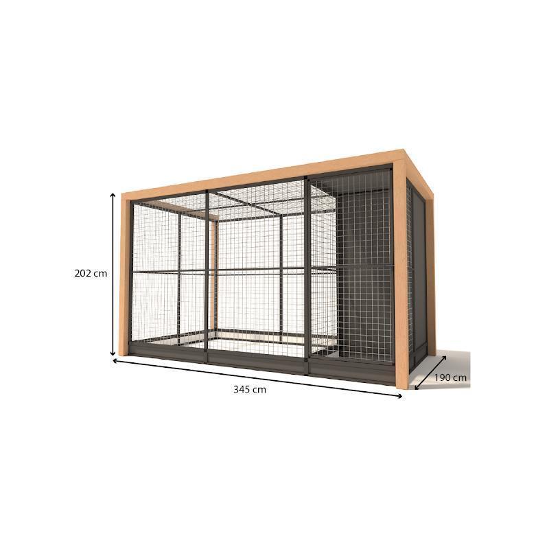 Aluminium Volière Alfred model 2, Ophalen of Verzenden, Nieuw, Aluminium, Volière