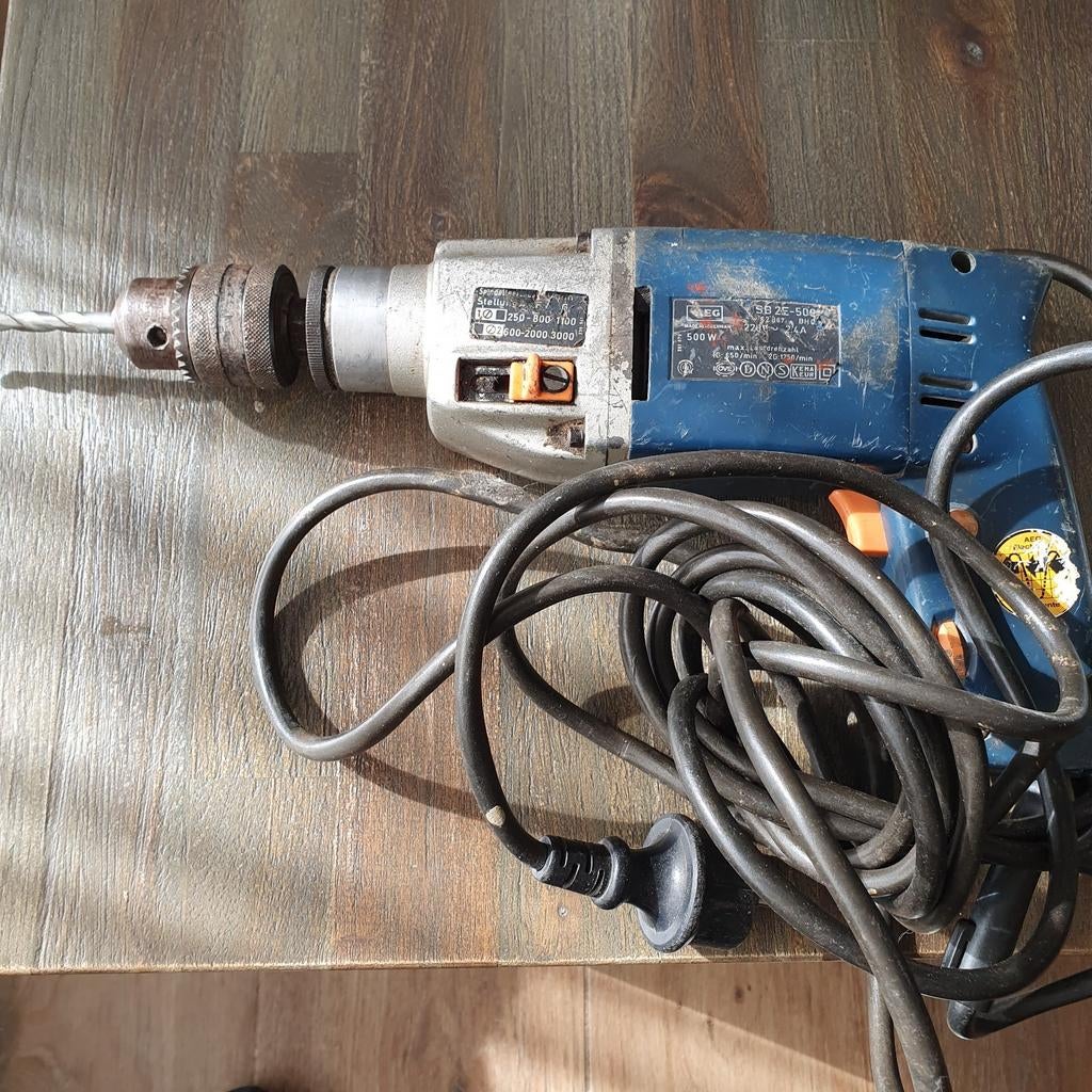 AEG SB 2E-500 Boormachine - Vintage en Krachtig ophalen, Ophalen, Gebruikt, Boormachine