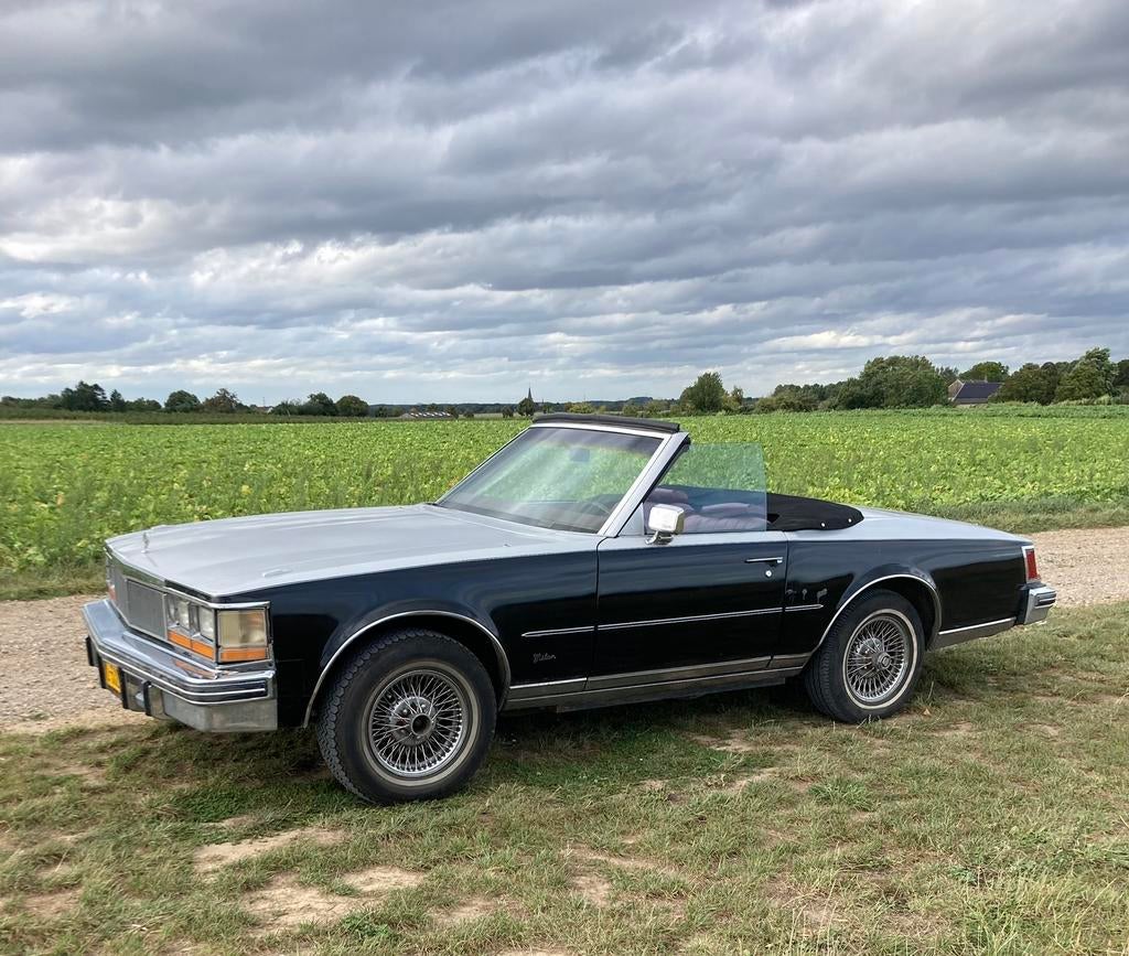 Cadillac Cabriolet 1979 zwart, Auto's, Automaat, 5660 cc, Achterwielaandrijving, 8 cilinders