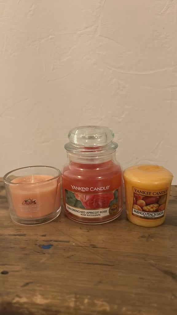 Setje yankee candle 3 geurkaarsen, Verzenden, Nieuw, Overige materialen, Minder dan 25 cm