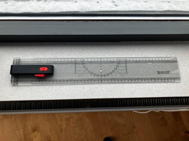 Marabu 4433 tekenplank lineaal, Doe-het-zelf en Verbouw, Tekentafels, Ophalen of Verzenden, Zo goed als nieuw, Minder dan 130 cm