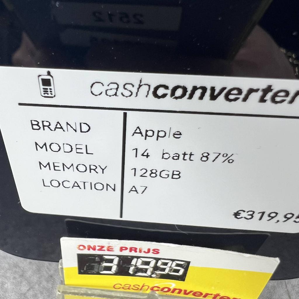 Iphone 14 | 128GB | hoes en kabel | batt 87% | 397647, Blauw, Ophalen of Verzenden, 87 %, Zonder simlock
