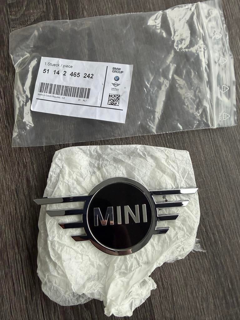 Mini Cooper Embleem origineel mini als nieuw, Auto-onderdelen, Ophalen of Verzenden, Nieuw, Mini