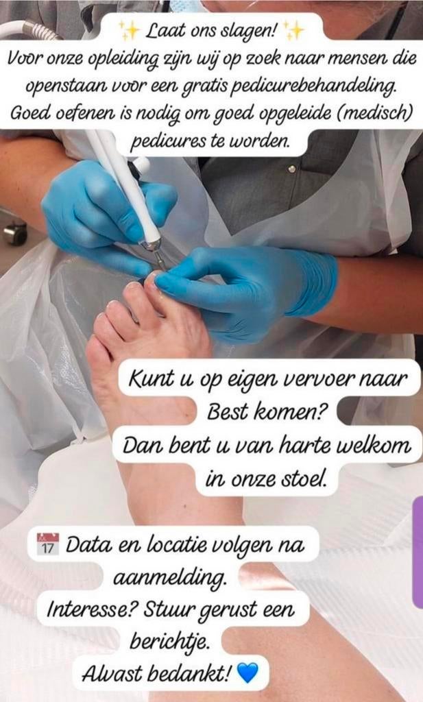 Opleiding Pedicure model., Ophalen of Verzenden, Beta