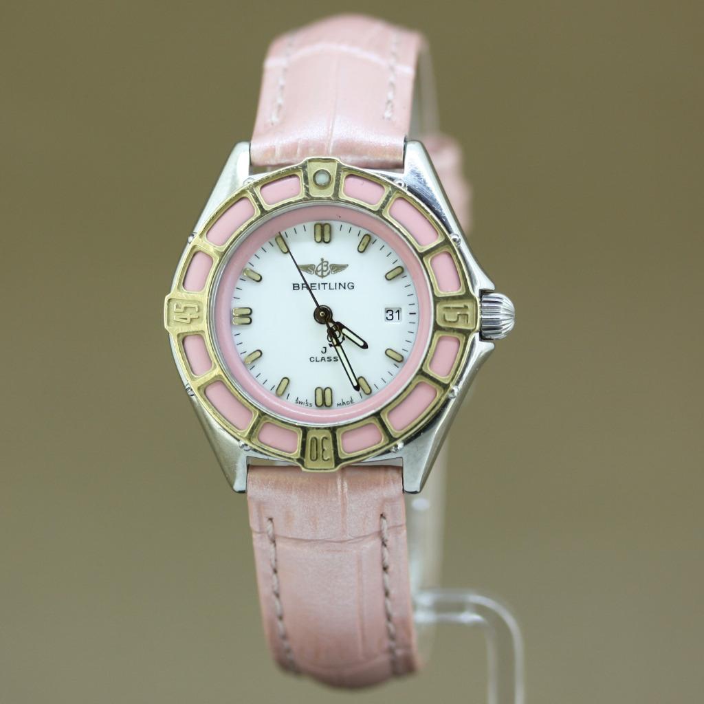 Breitling J-Class Pink Custom D52065, Overige merken, Staal, Polshorloge, Ophalen of Verzenden