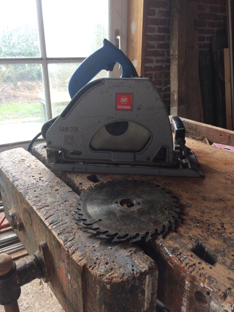 Handcirkelzaag max 70 mm, Cirkelzaag, Ophalen of Verzenden, Zo goed als nieuw, 30 tot 70 mm