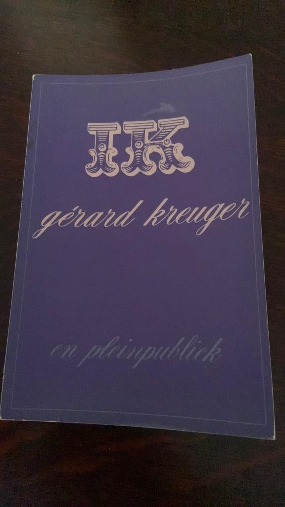 IK - Gerard Kreuger, Ophalen of Verzenden, Zo goed als nieuw