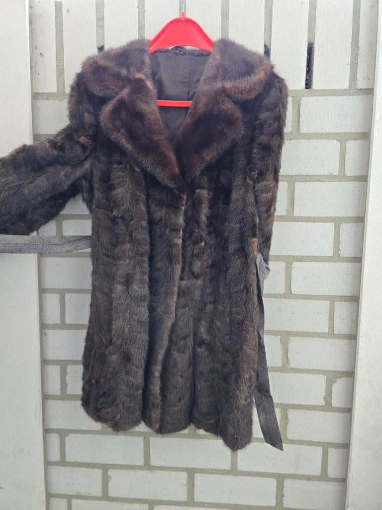 Mooie echte nerts bontjas, Ophalen of Verzenden