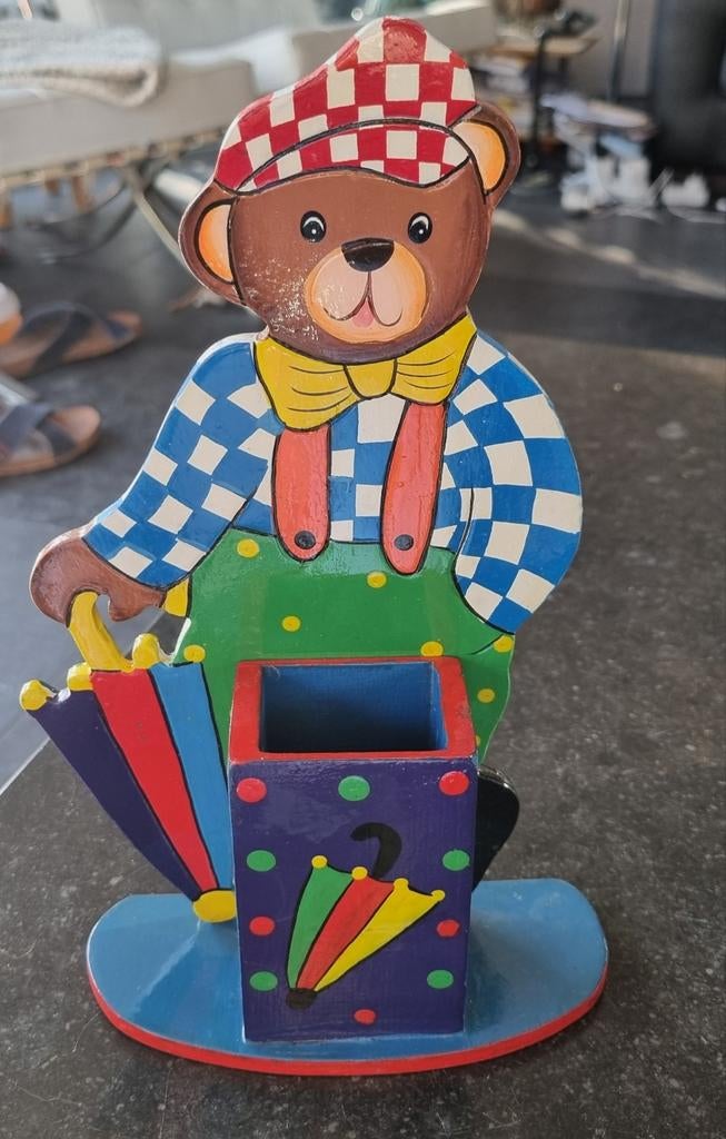 (kleurpotloden)opbergbakje beer, Ophalen of Verzenden, Wanddecoratie