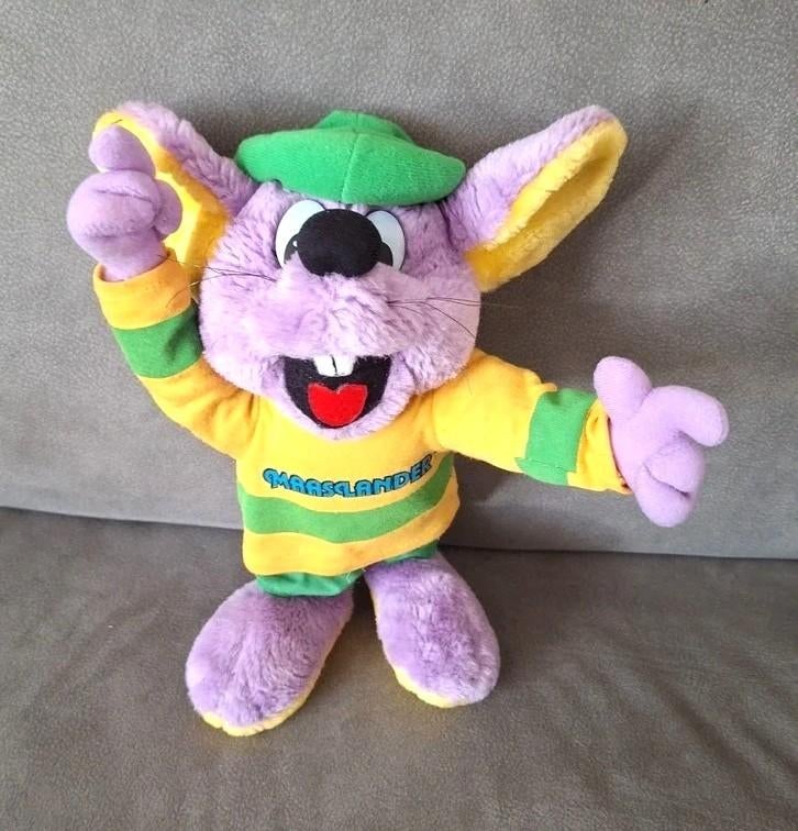 maaslander muis knuffel 30 cm reclame mascotte, Ophalen of Verzenden, Zo goed als nieuw, Overige typen