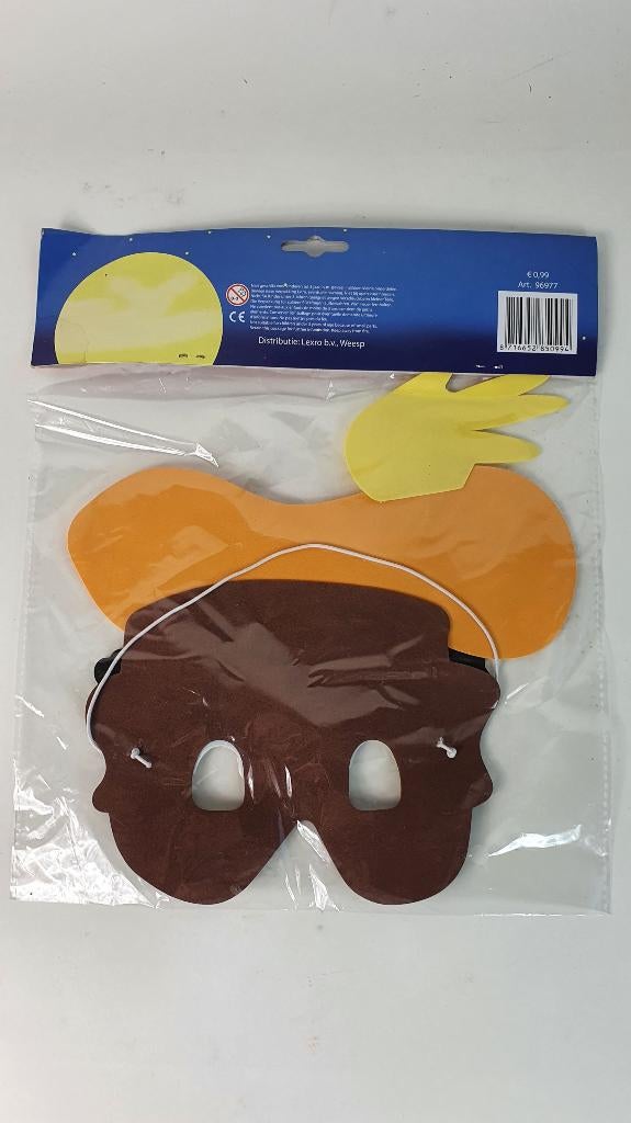 Zwarte Piet Masker, nieuw in verpakking. 8B12, Tweedehands verkoop, Tweedehands verkoop, Gebruikt, Ophalen of Verzenden