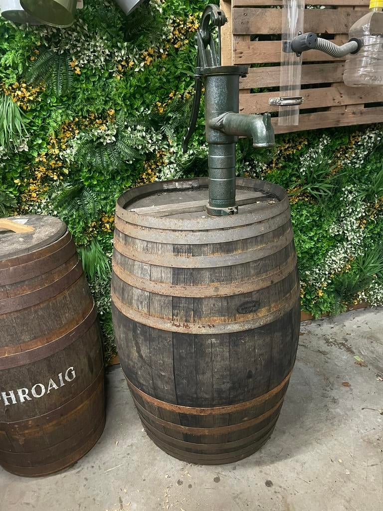 Grote houten eiken regenton met handpomp 300 liter NIEUW, 150 liter of meer, Nieuw, Ophalen of Verzenden, Met pomp