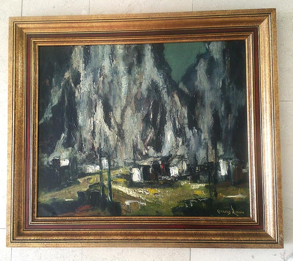 Steengroeve in België ca.1935 - Gerard van Lerven 1885-1966, Ophalen of Verzenden