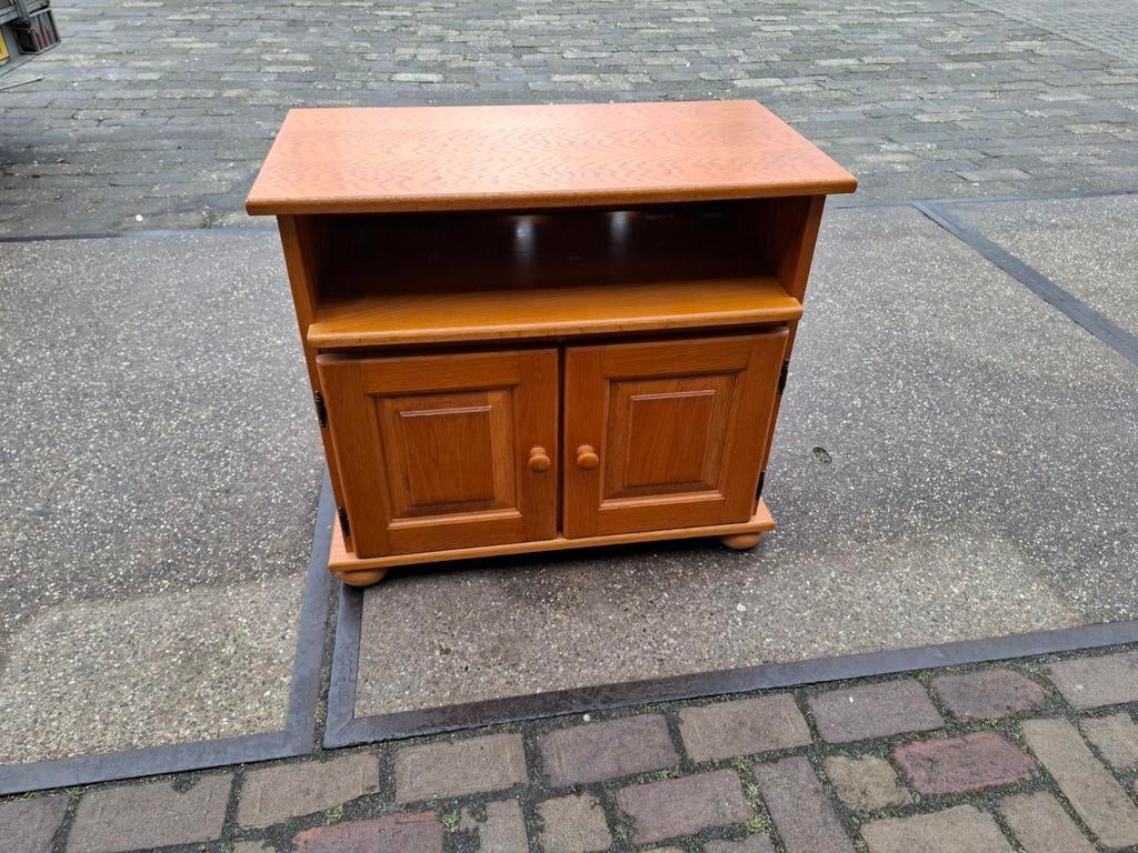 Te Koop, blank eiken TV kastje., Ophalen, 25 tot 50 cm, 50 tot 100 cm, Minder dan 100 cm