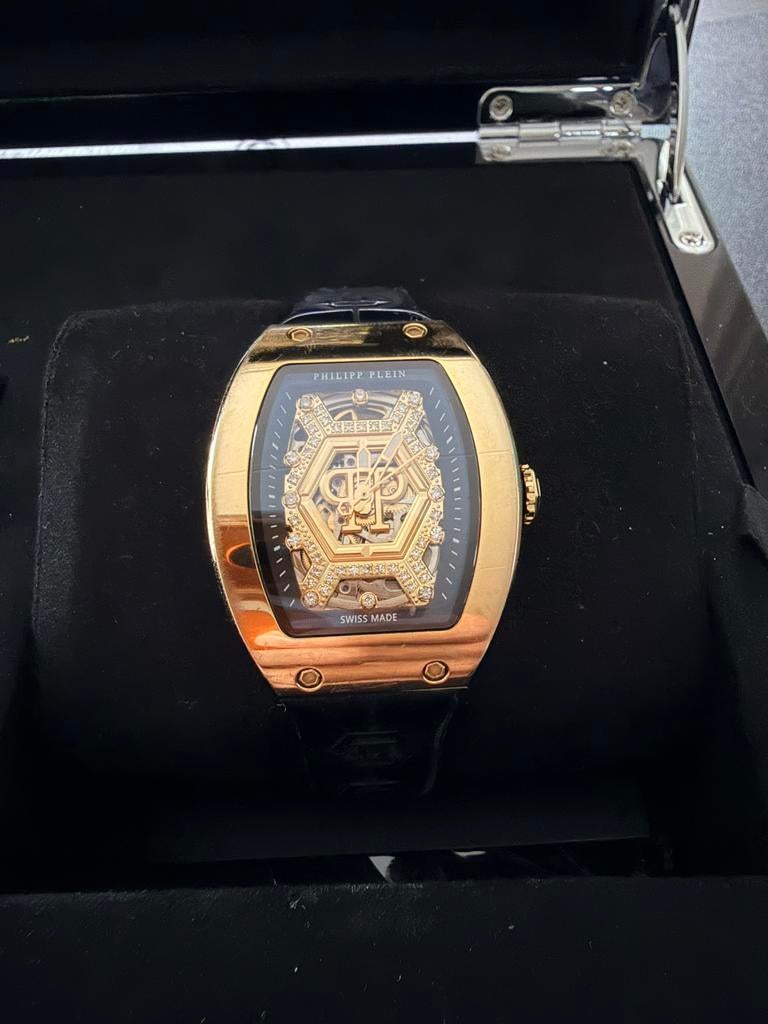 Philipp plein Crypto Queen Diamand Horloge exclusive !, Sieraden, Tassen en Uiterlijk, Horloges | Heren, Zo goed als nieuw, Ophalen